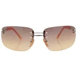 SHMANCY Smoke/Amber Rimless Sunglasses sold by Giant Vintage