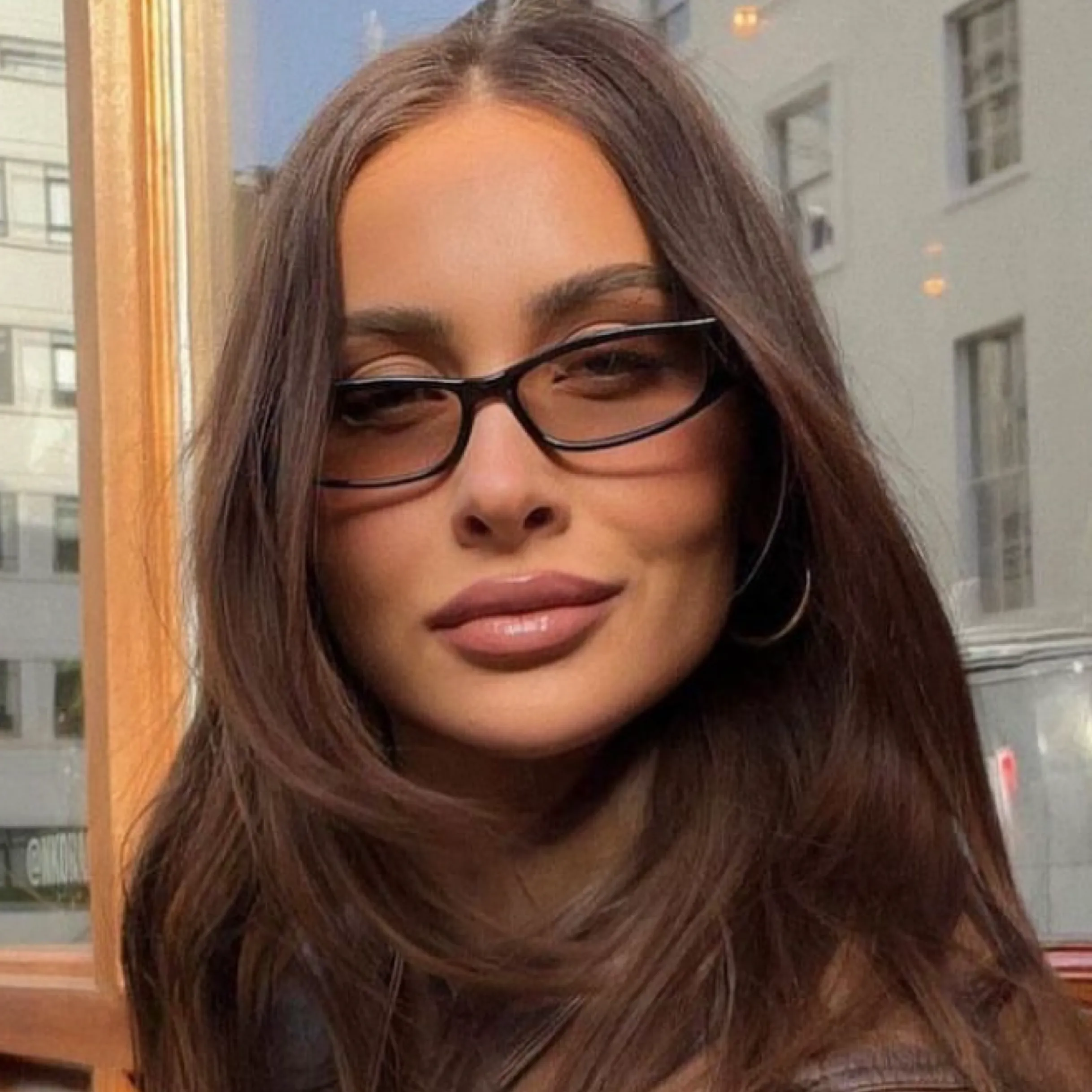 SLATZ Black/Smoke Square Sunglasses sold by Giant Vintage product image thumbnail 2