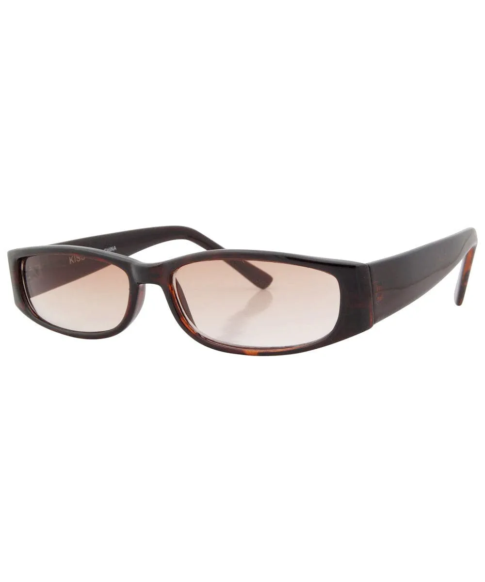 SLATZ Darkwood/Amber Square Sunglasses sold by Giant Vintage product image thumbnail 2