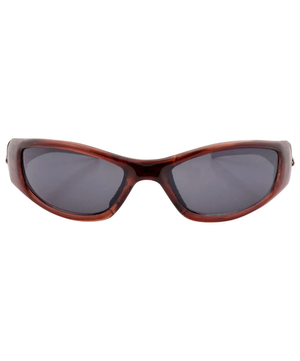 URGENT Brown Sports Sunglasses sold by Giant Vintage product image thumbnail 3