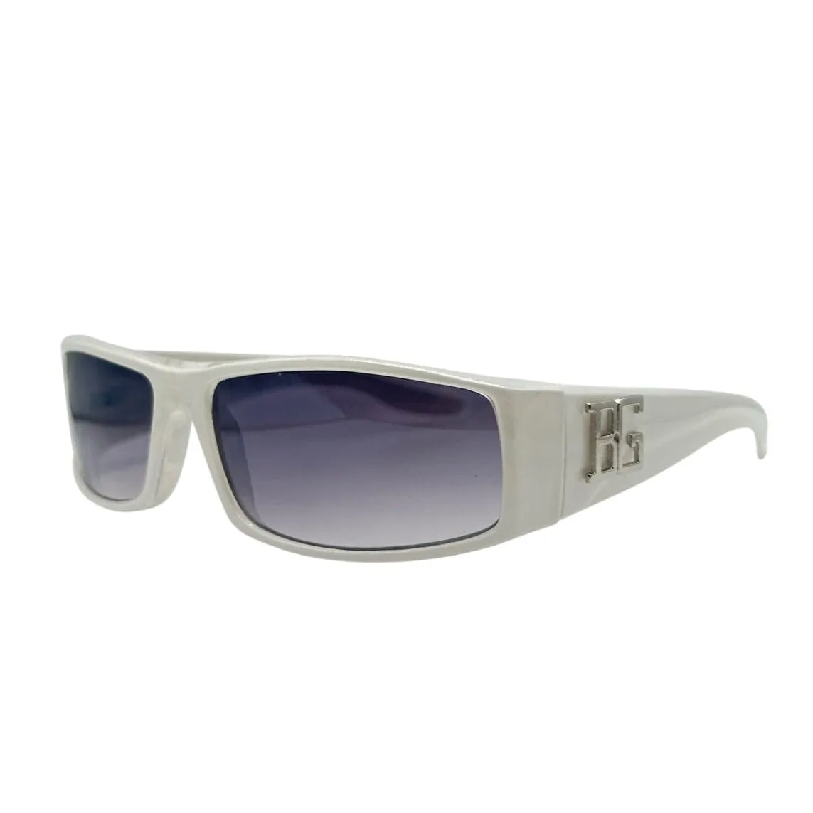 BEEG White Square Sunglasses sold by Giant Vintage product image thumbnail 2
