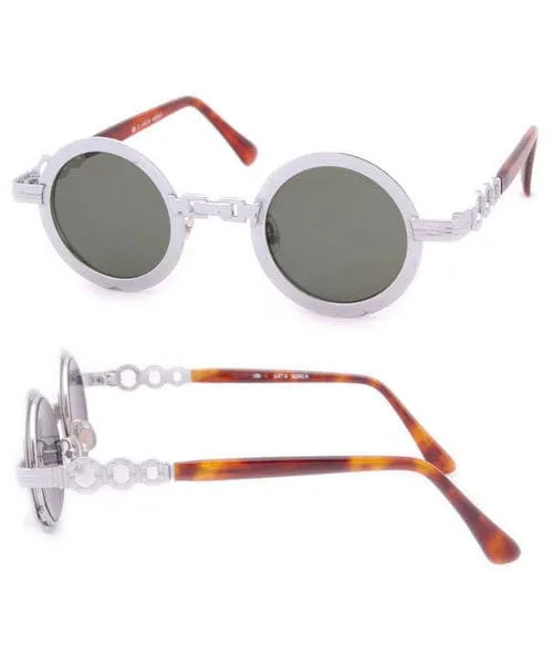 MORET Silver Round Sunglasses sold by Giant Vintage product image thumbnail 2