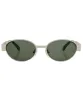 POWERS Silver Oval Sunglasses sold by Giant Vintage