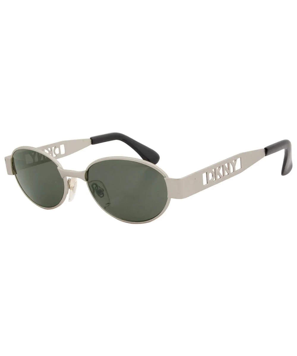 POWERS Silver Oval Sunglasses sold by Giant Vintage product image thumbnail 3