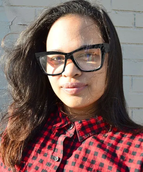 BELLA Black Clear Glasses sold by Giant Vintage product image thumbnail 3