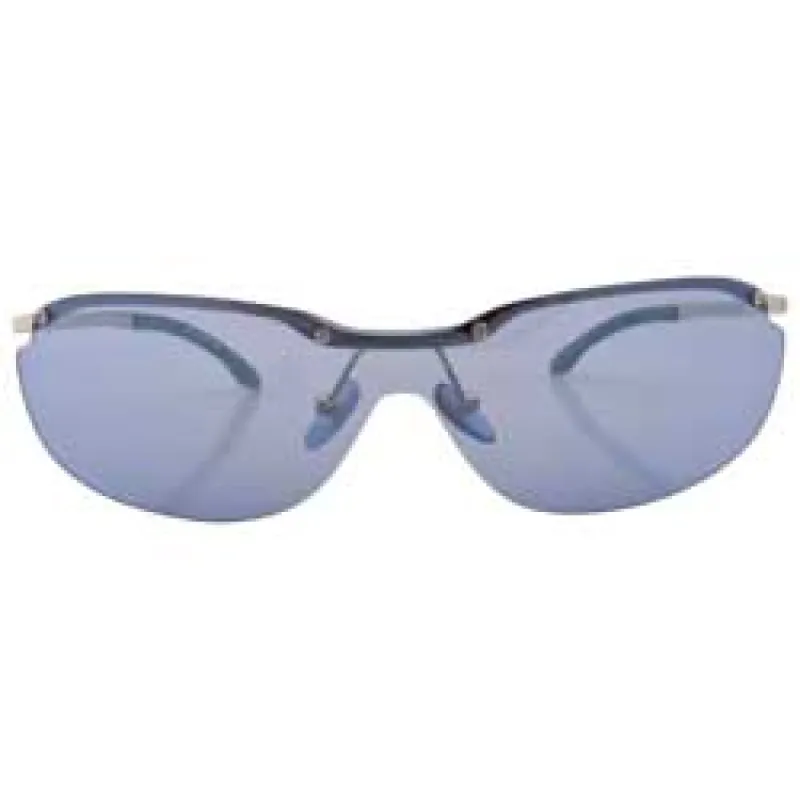 OXYGEN Blue Rimless Sunglasses sold by Giant Vintage
