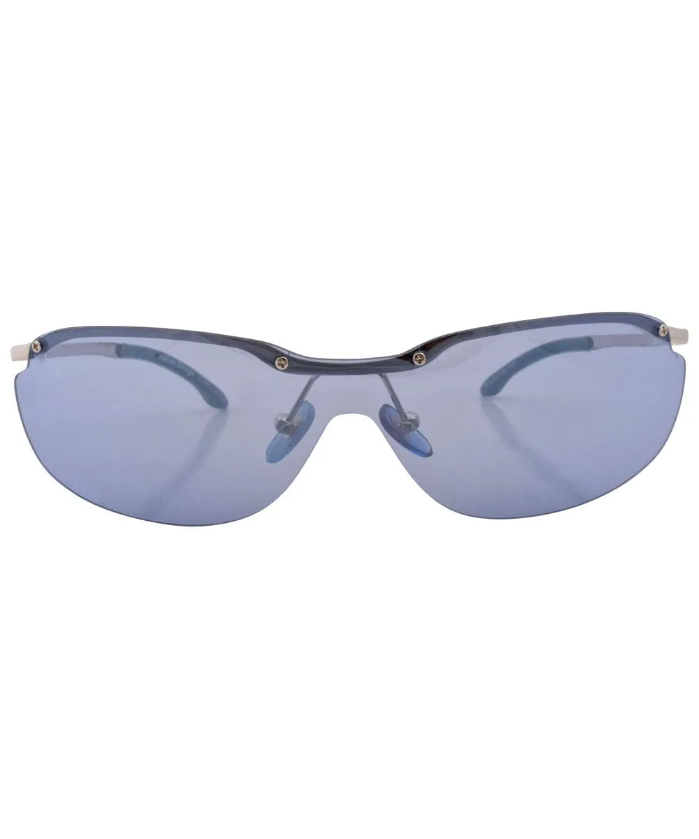 OXYGEN Blue Rimless Sunglasses sold by Giant Vintage product image thumbnail 3