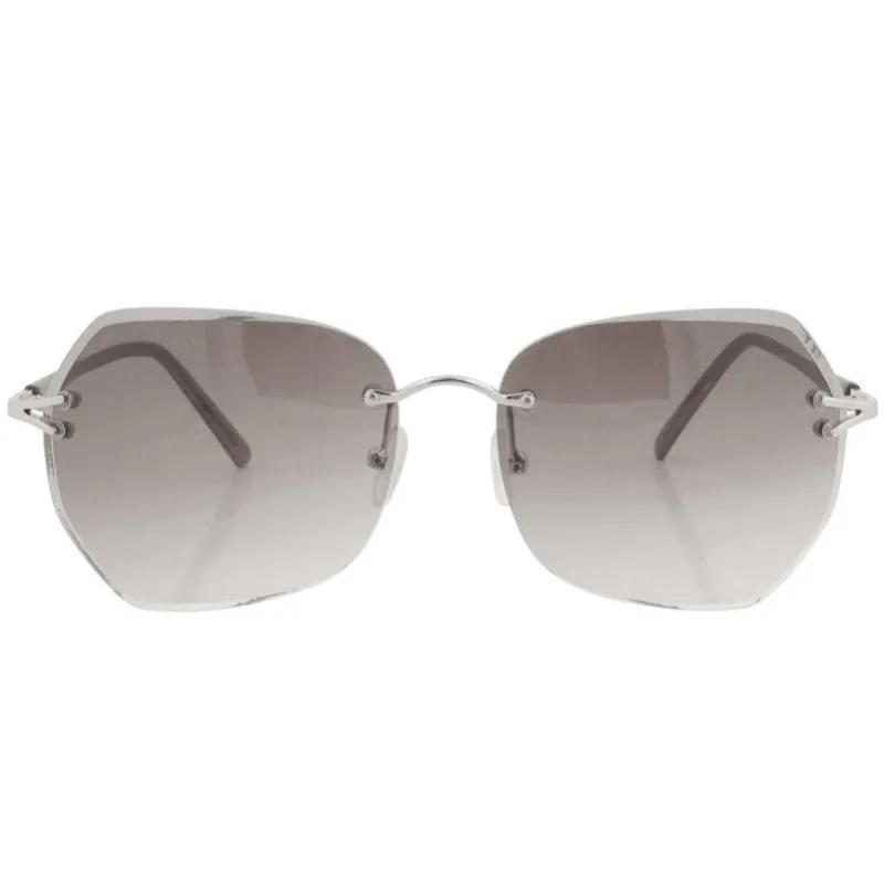 FLIT Smoke Rimless Sunglasses sold by Giant Vintage