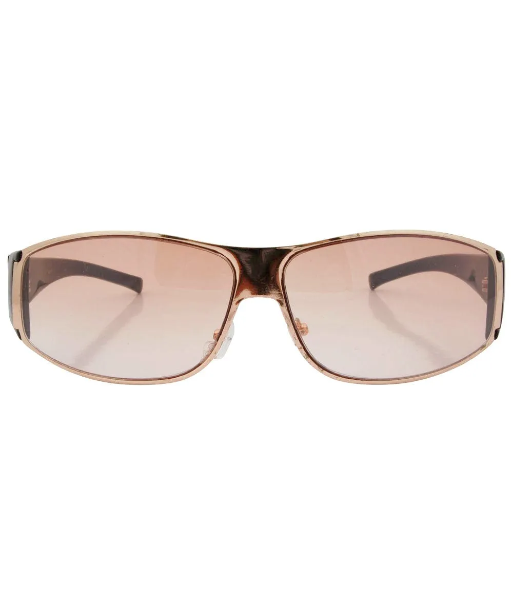SPANGLISH Amber/Gold Indie Sunglasses sold by Giant Vintage product image thumbnail 2