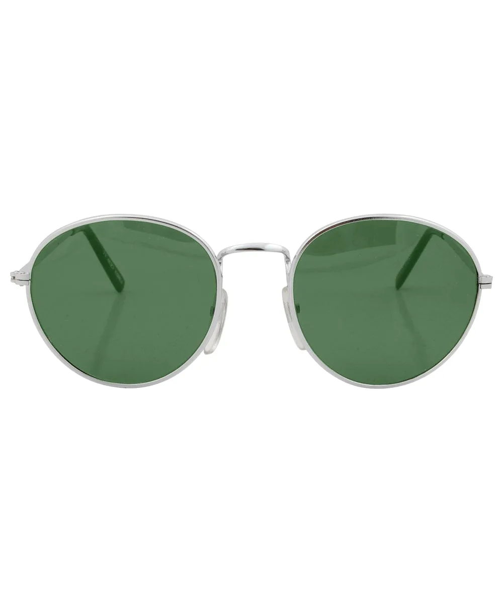 RIDLEY Silver/Green Classic Sunglasses sold by Giant Vintage product image thumbnail 2