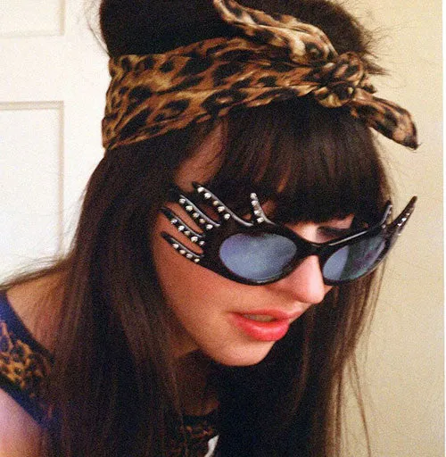 DIVINE Black/Blue 80s Sunglasses sold by Giant Vintage product image thumbnail 2