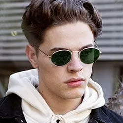 RIDLEY Silver/Green Classic Sunglasses sold by Giant Vintage