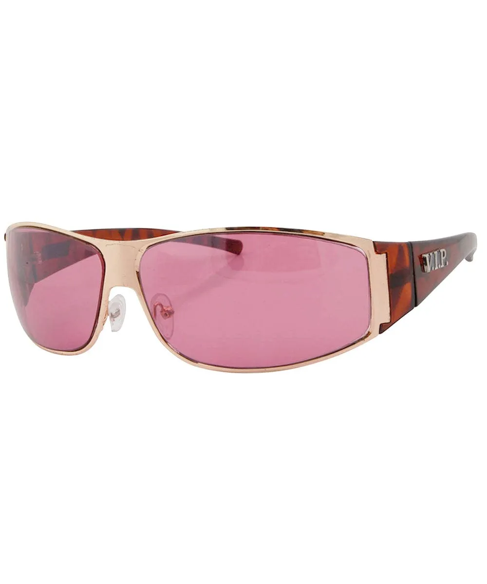 SPANGLISH Pink Sexy Y2K Wrap Sunglasses sold by Giant Vintage product image thumbnail 3