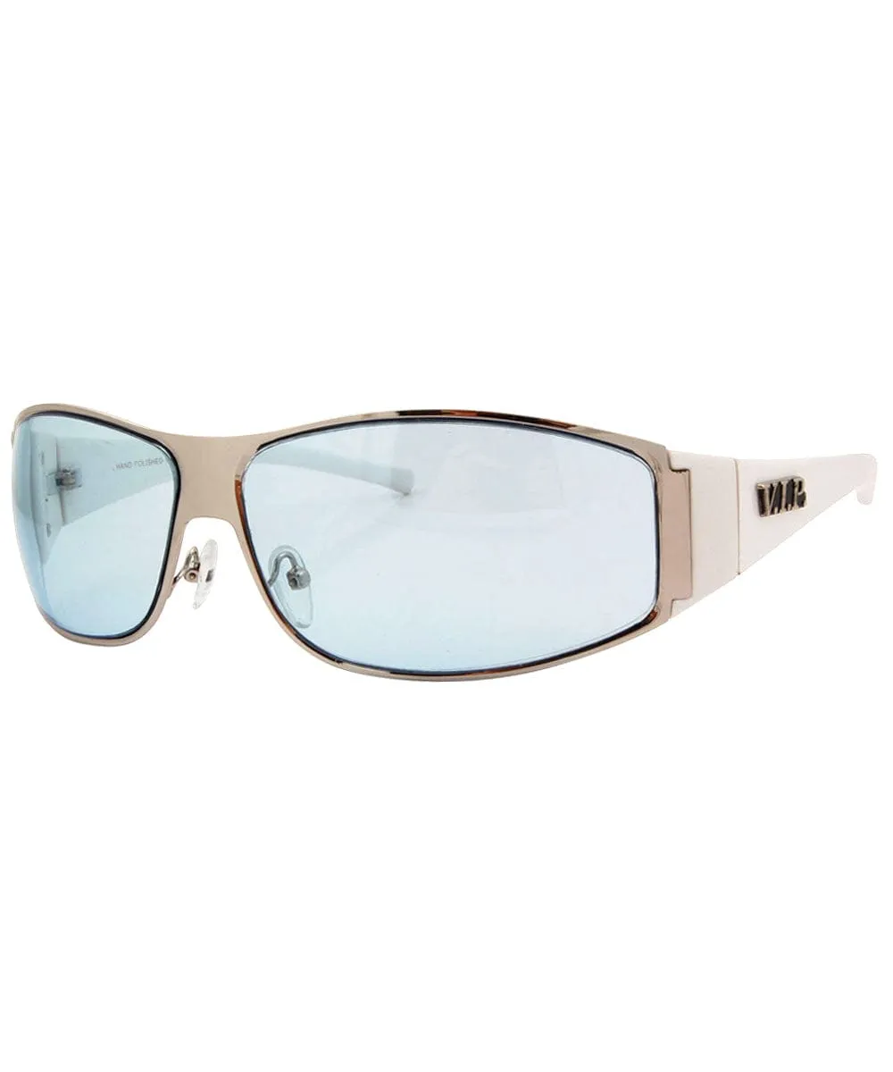 SPANGLISH Blue Hip-Hop Sexy Y2K Wrap Sunglasses sold by Giant Vintage product image thumbnail 3