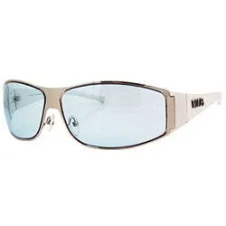 SPANGLISH Blue Hip-Hop Sexy Y2K Wrap Sunglasses sold by Giant Vintage