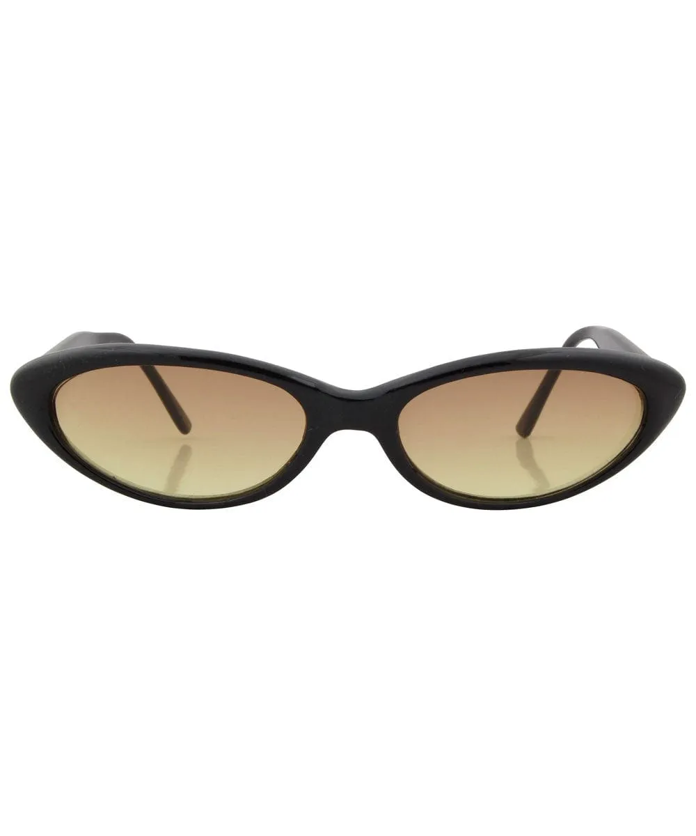 SPRITE Black/Swamp Cat-Eye Sunglasses sold by Giant Vintage product image thumbnail 3