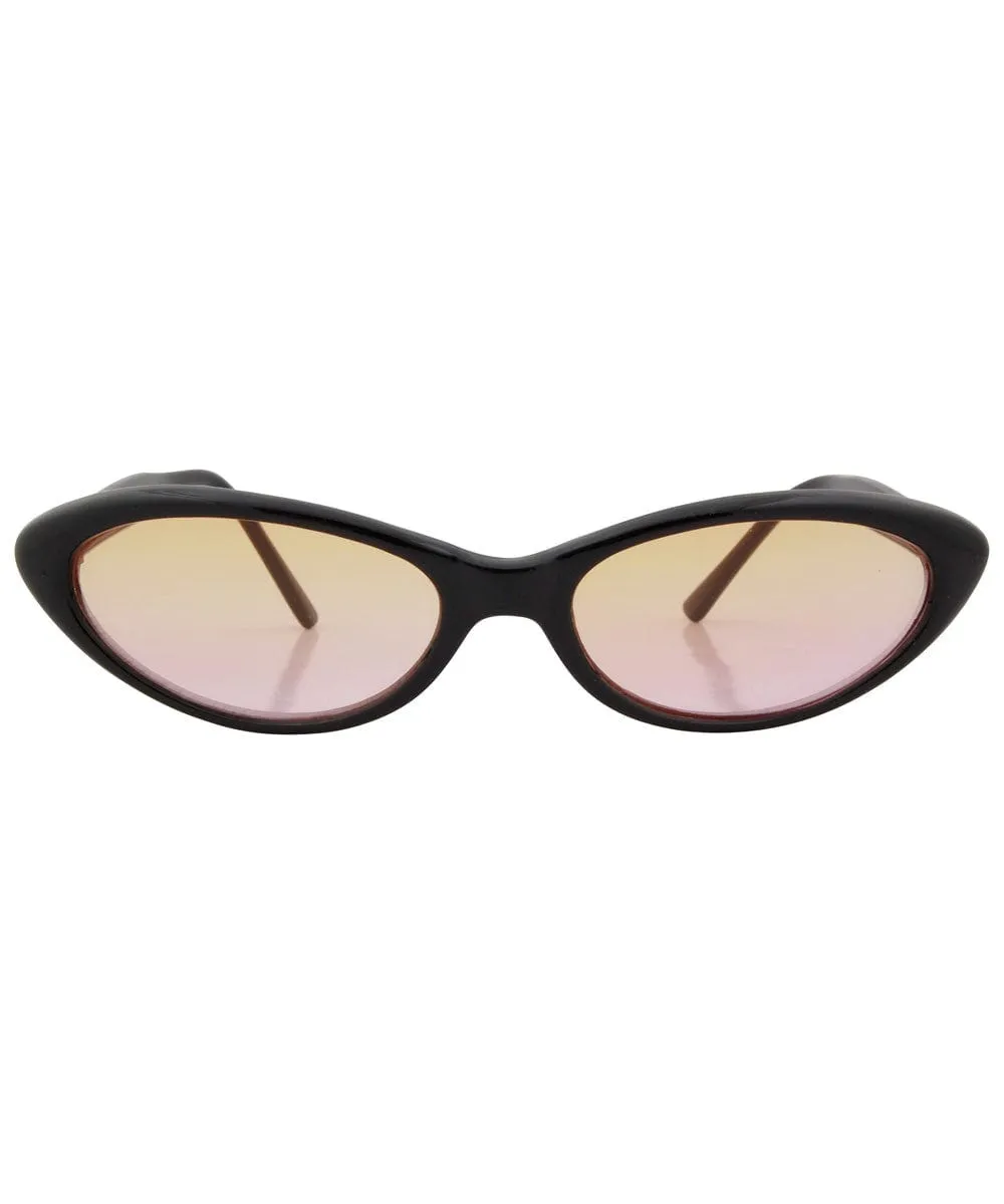 SPRITE Black/Sunrise Cat-Eye Sunglasses sold by Giant Vintage product image thumbnail 3