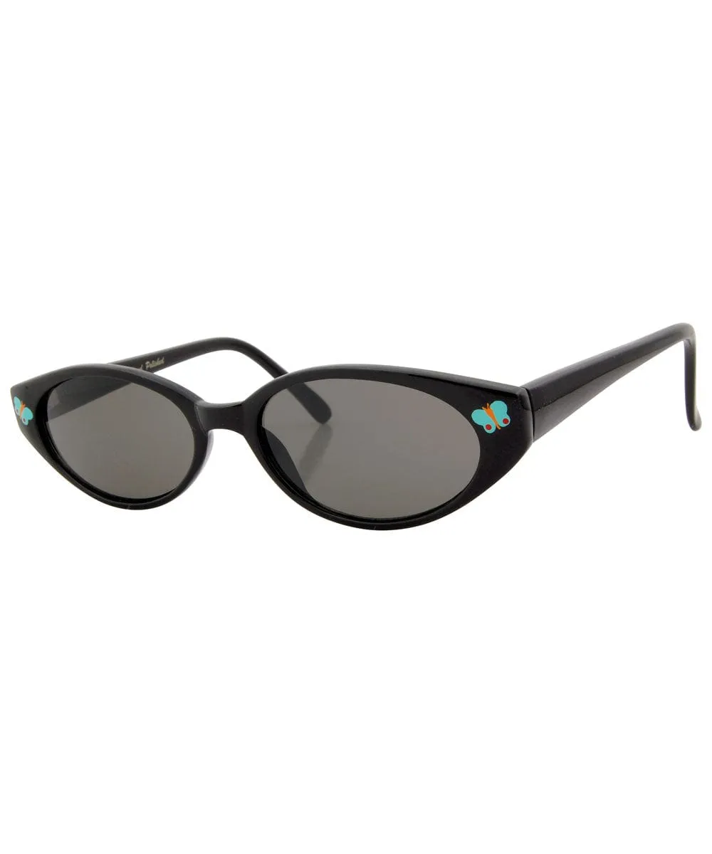 ADORBULOUS Black/Blue Cat-Eye Sunglasses sold by Giant Vintage product image thumbnail 2
