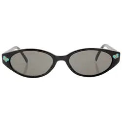 ADORBULOUS Black/Blue Cat-Eye Sunglasses sold by Giant Vintage