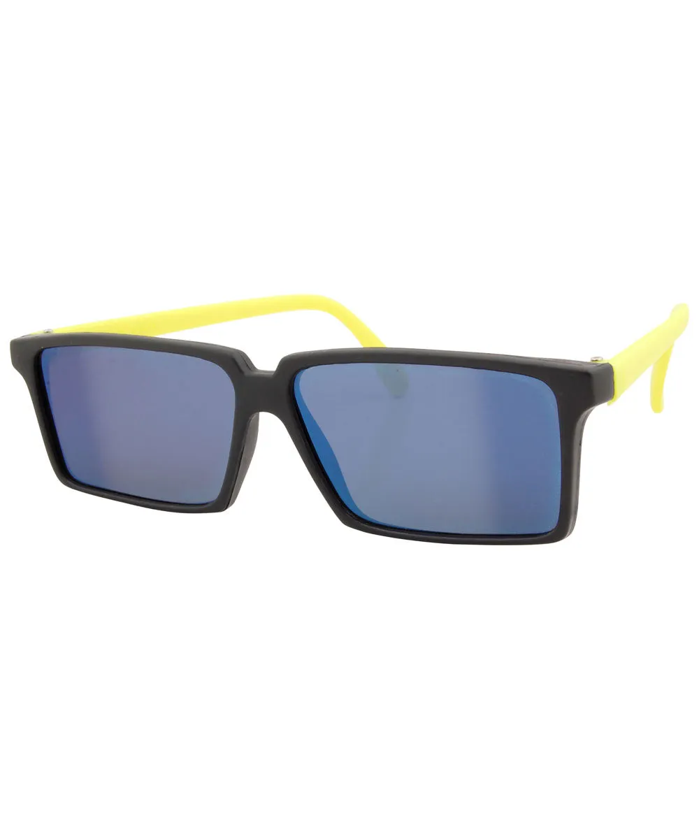 REAR-VIEW Yellow Square Sunglasses sold by Giant Vintage product image thumbnail 3