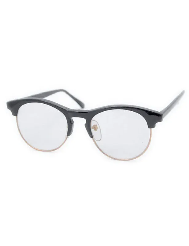 MORTIMER Black Clear Glasses sold by Giant Vintage