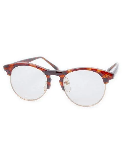 MORTIMER Tortoise Clear Browline Glasses sold by Giant Vintage product image thumbnail 2