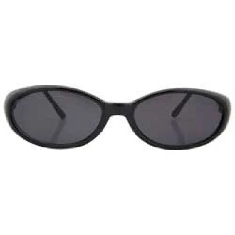 TWITCH Black Oval Sunglasses made by Giant Vintage