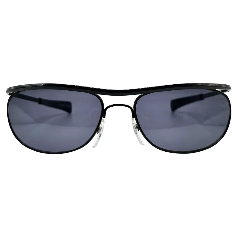 UNDERWORLD Black Retro Sports Sunglasses sold by Giant Vintage