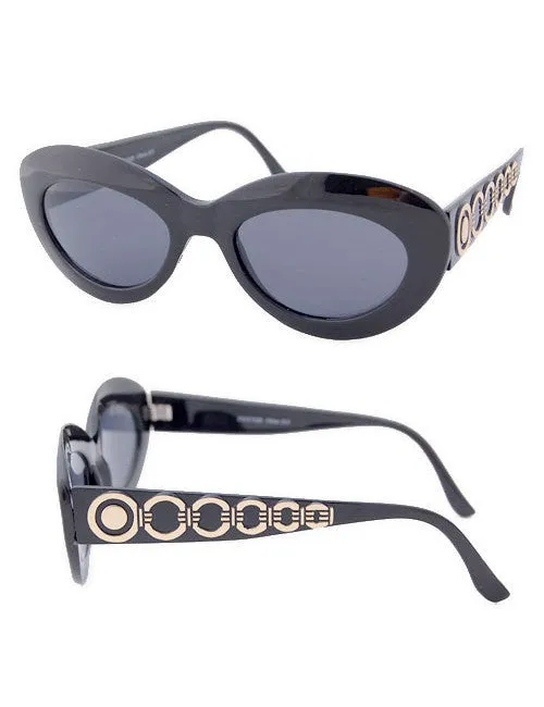 TOYLAND Black Cat-Eye Sunglasses sold by Giant Vintage product image thumbnail 2