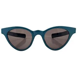 BESTEST Teal Cat-Eye Sunglasses sold by Giant Vintage