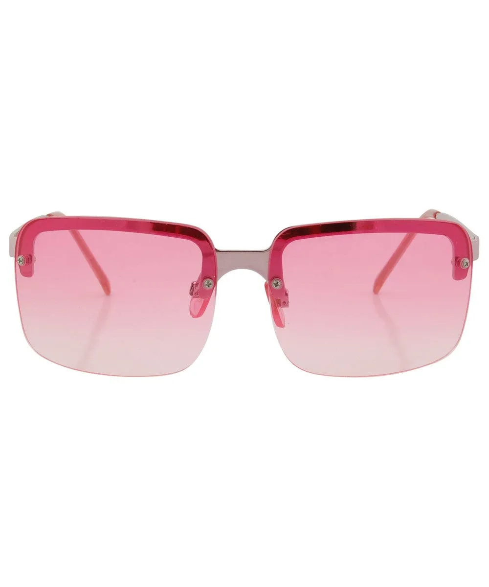 BIBBY Pink Rimless Sunglasses sold by Giant Vintage product image thumbnail 3