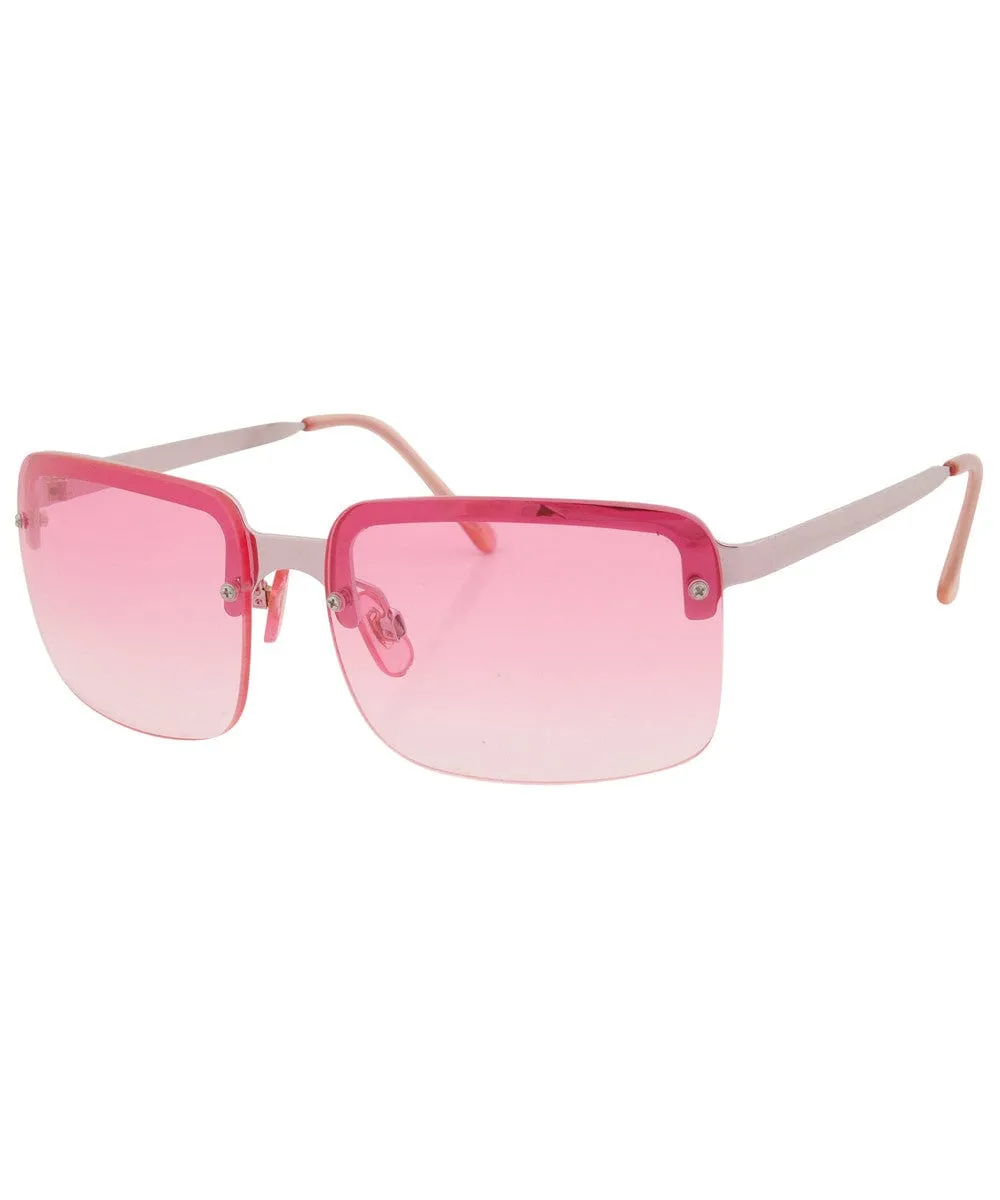 BIBBY Pink Rimless Sunglasses sold by Giant Vintage product image thumbnail 2