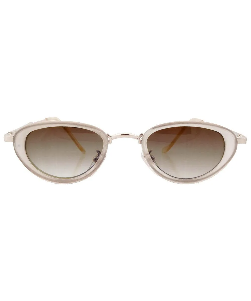 WILDE Oval Frost Sunglasses | Small Fit sold by Giant Vintage
