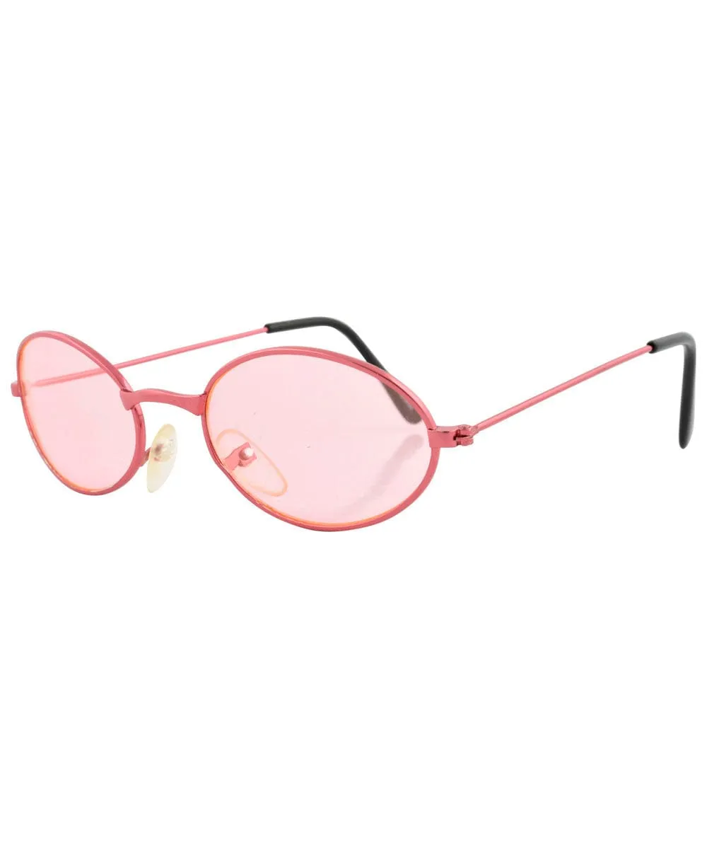 SHRIMP Pink Oval Sunglasses sold by Giant Vintage product image thumbnail 2