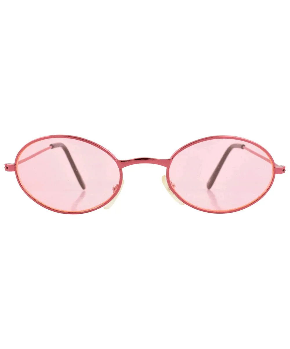 SHRIMP Pink Oval Sunglasses sold by Giant Vintage product image thumbnail 3