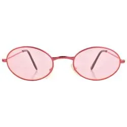 SHRIMP Pink Oval Sunglasses sold by Giant Vintage