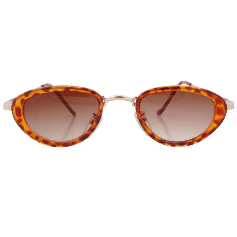 WILDE Oval Tortoise/Amber Sunglasses | Small Fit sold by Giant Vintage