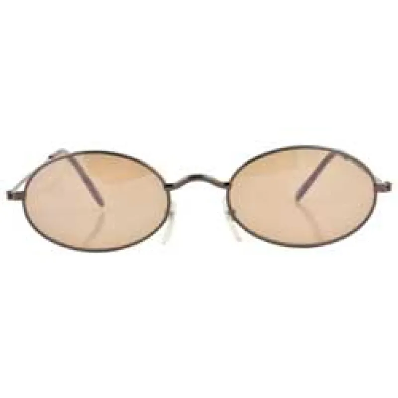 UPGRADE Copper/Brown Oval Sunglasses sold by Giant Vintage