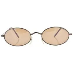 UPGRADE Copper/Brown Oval Sunglasses sold by Giant Vintage