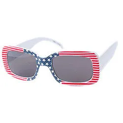OLD GLORY Red/White/Blue Square Sunglasses sold by Giant Vintage