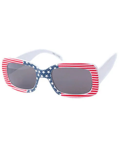 OLD GLORY Red/White/Blue Square Sunglasses sold by Giant Vintage product image thumbnail 2