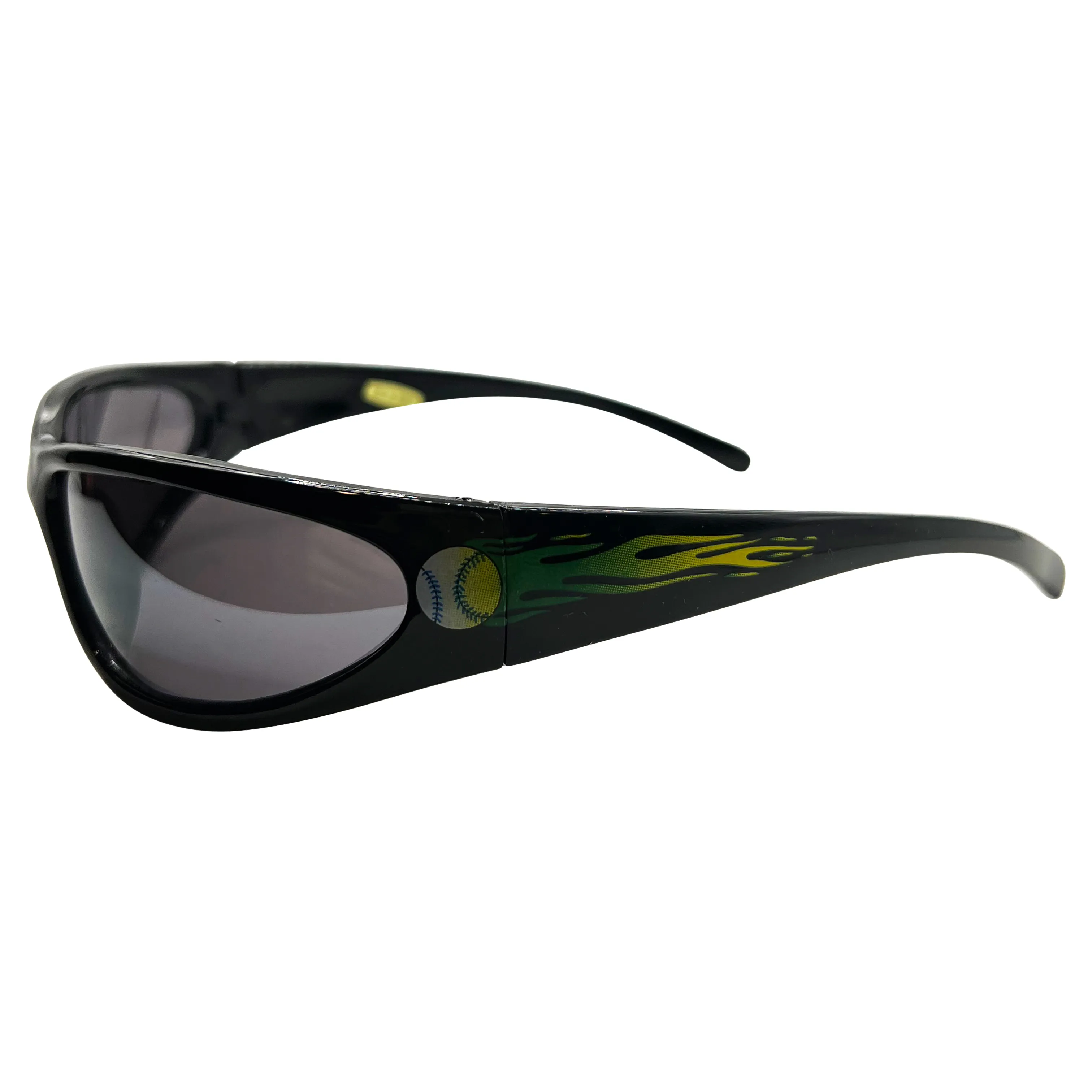 HOOPS Black Baseball Green Flame sold by Giant Vintage