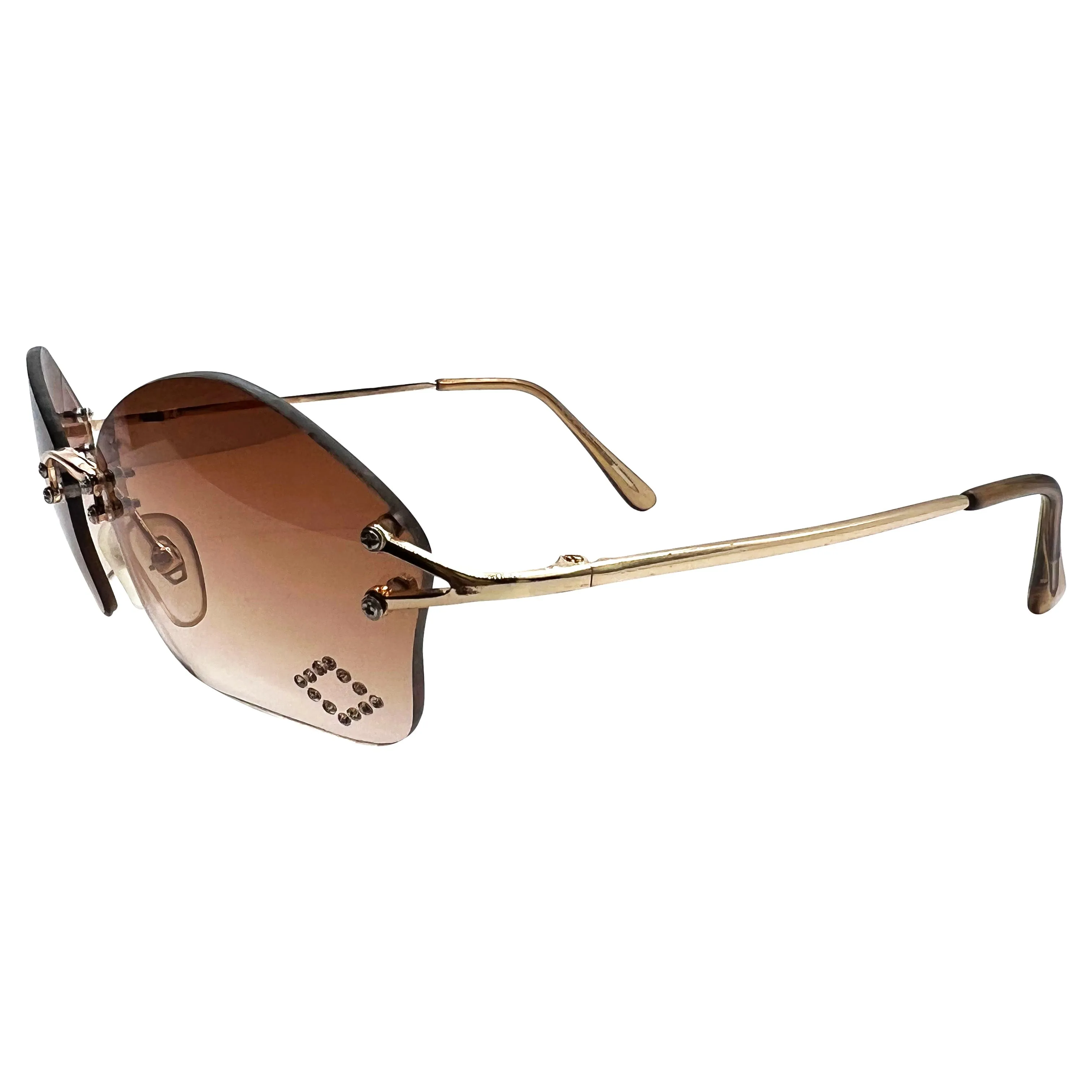 COSMIC Brown Rhinestones sold by Giant Vintage product image thumbnail 2