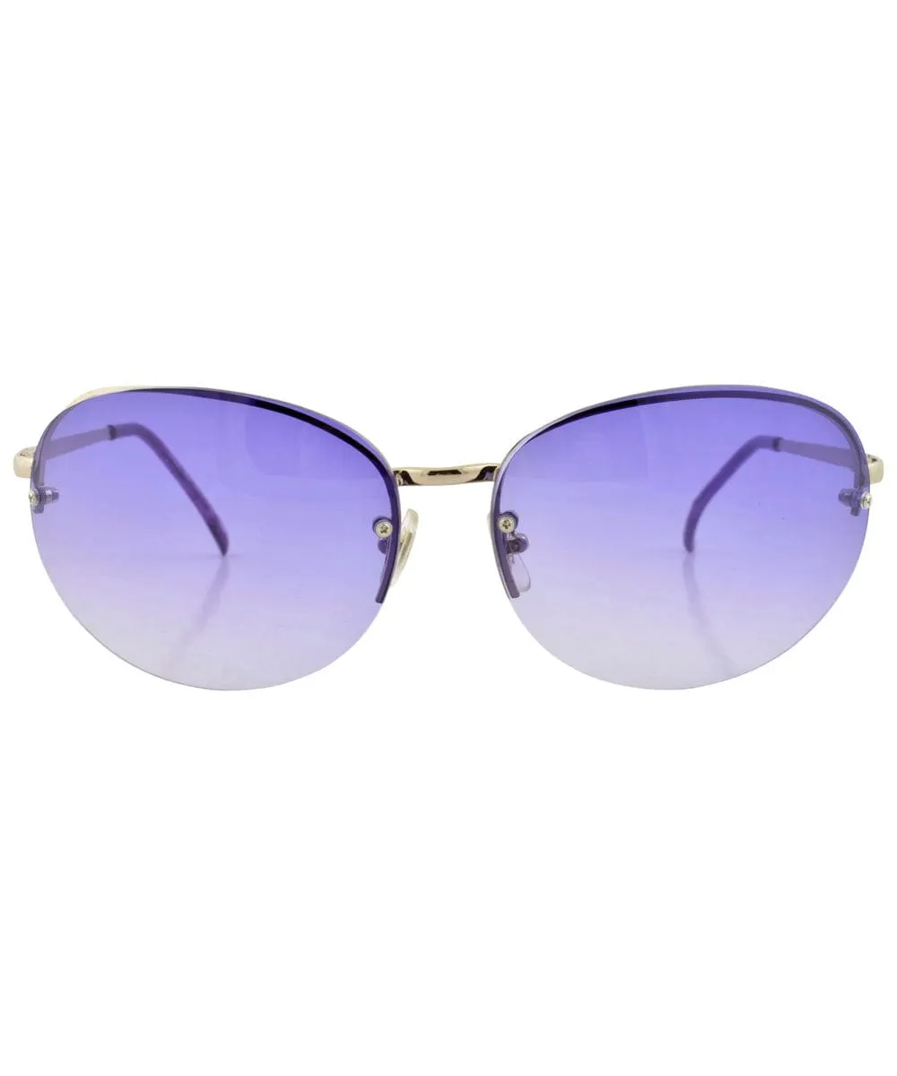FACE Purple Rimless Sunglasses sold by Giant Vintage product image thumbnail 3