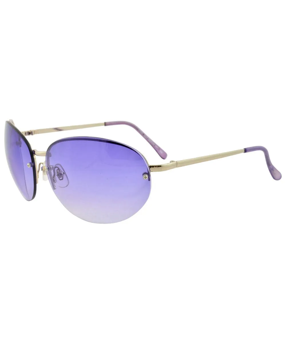 FACE Purple Rimless Sunglasses sold by Giant Vintage product image thumbnail 2