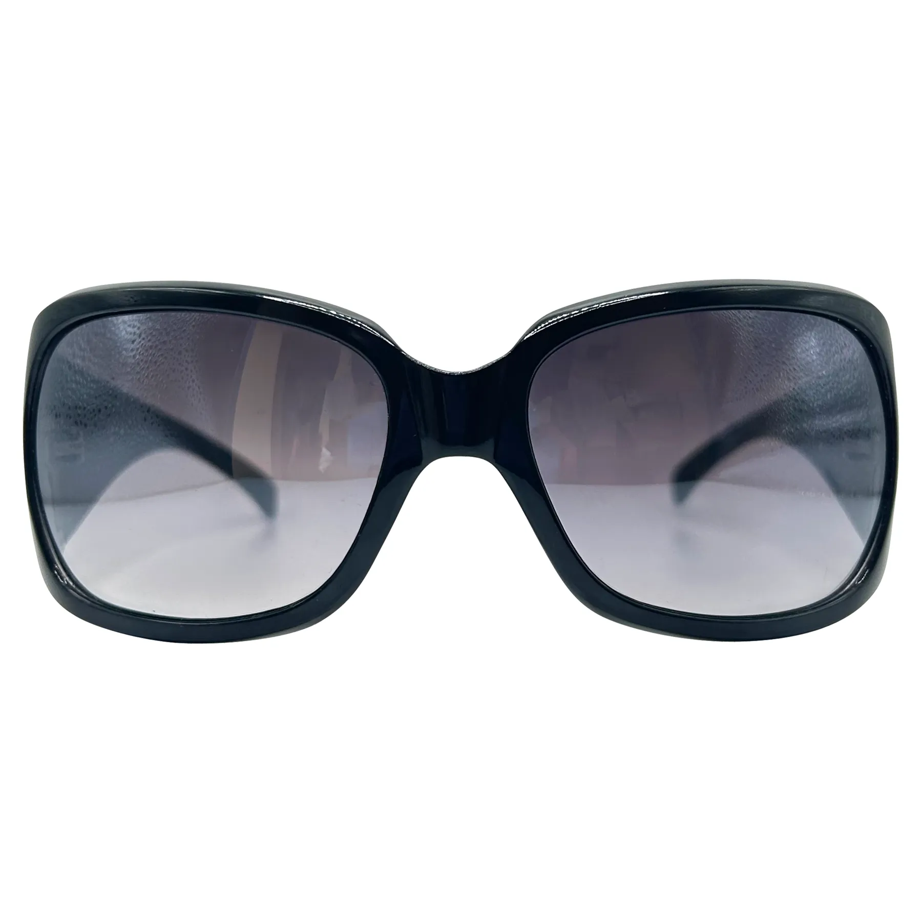 SKULLY Bedazzled Tattoo Shield Y2K Sunglasses sold by Giant Vintage product image thumbnail 5