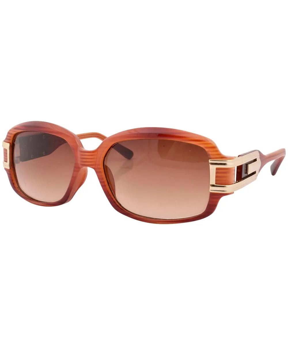 DAZZ Amber Oversized Sunglasses sold by Giant Vintage product image thumbnail 2