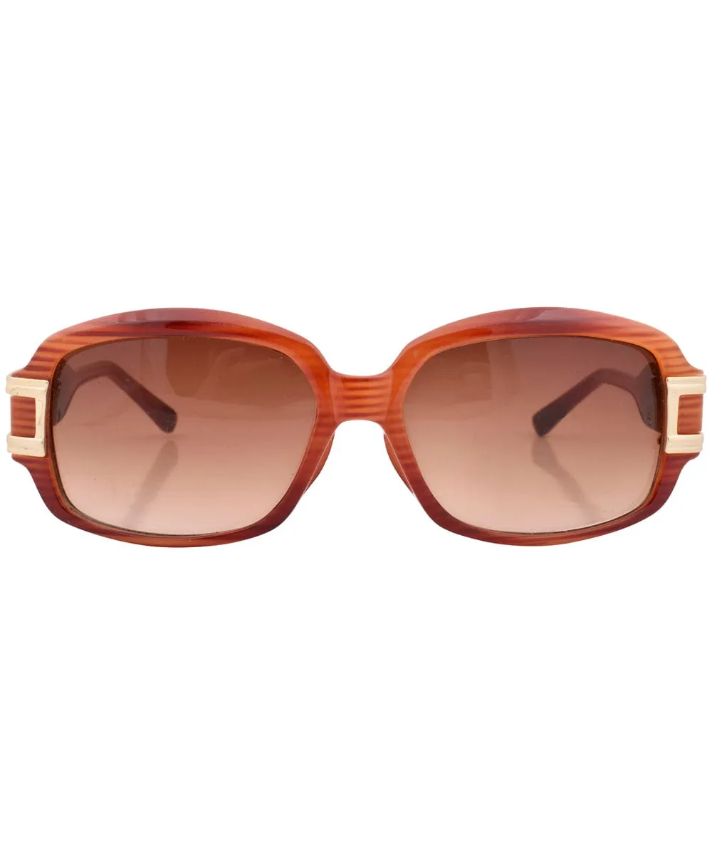 DAZZ Amber Oversized Sunglasses sold by Giant Vintage product image thumbnail 3