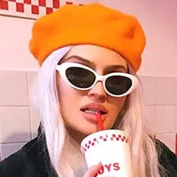 TABITHA White/SD Cat-Eye Sunglasses sold by Giant Vintage