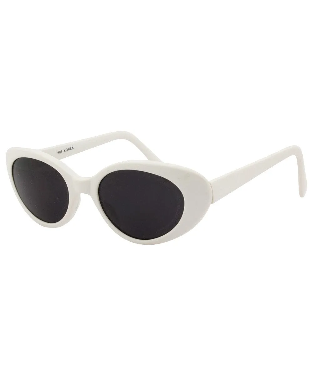 TABITHA White/SD Cat-Eye Sunglasses sold by Giant Vintage product image thumbnail 2